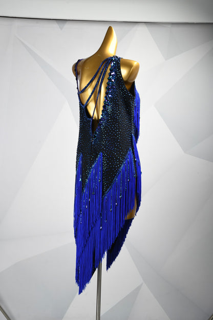 Cosmic Indigo | Custom Latin Dress | DSC_9149