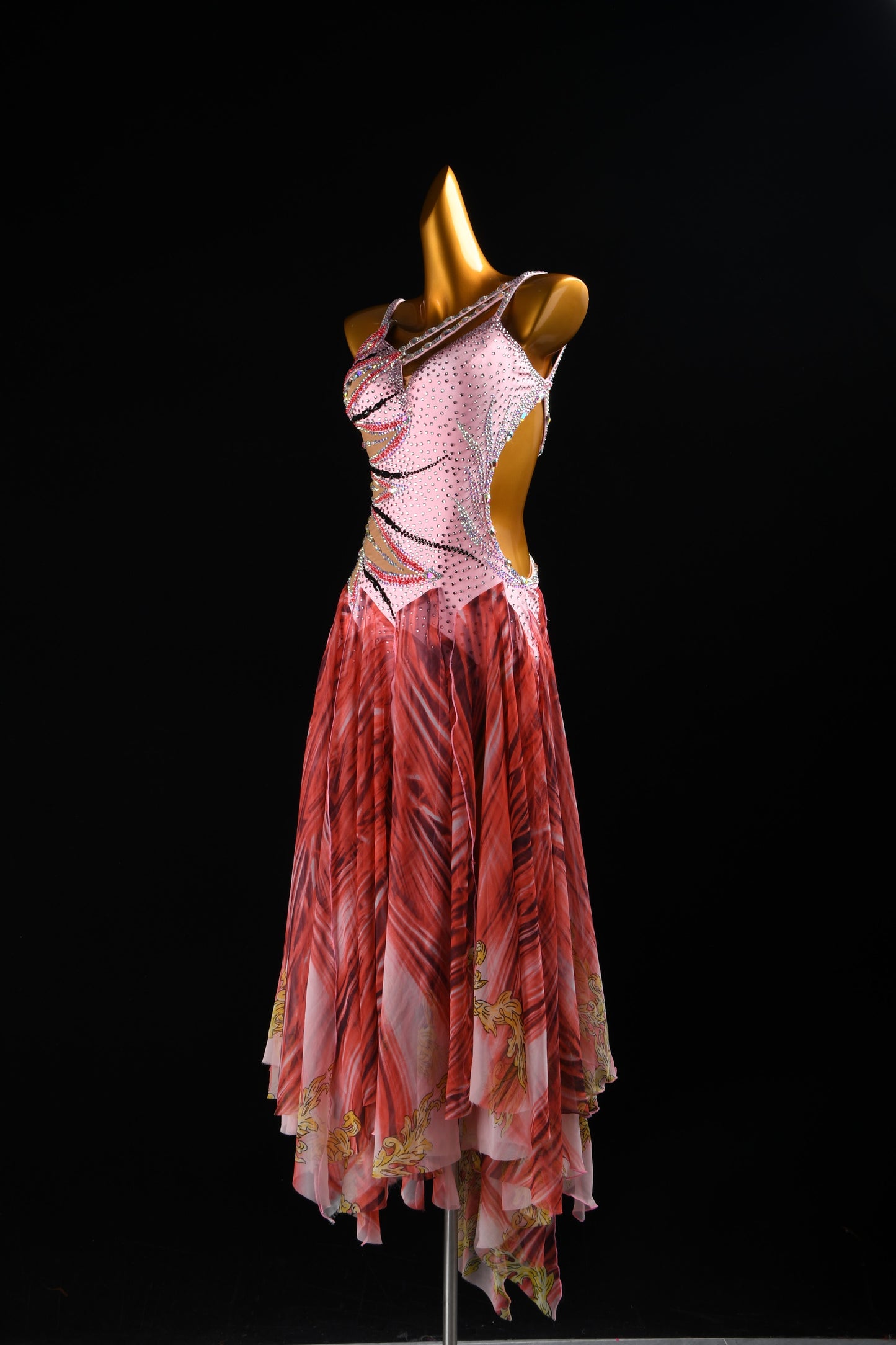 Crystal Embellished Smooth Dress