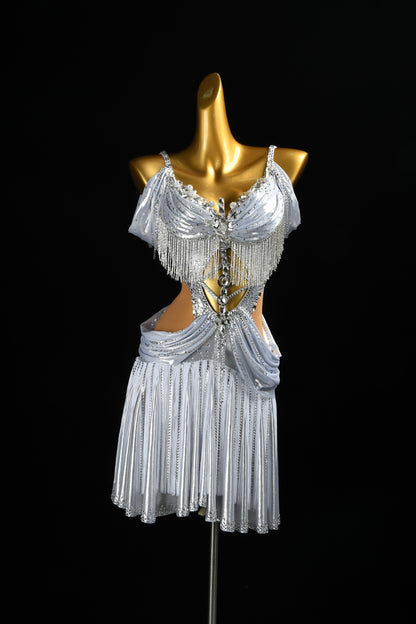 The Art of Silver | Latin Competition Dress | DSC_0976