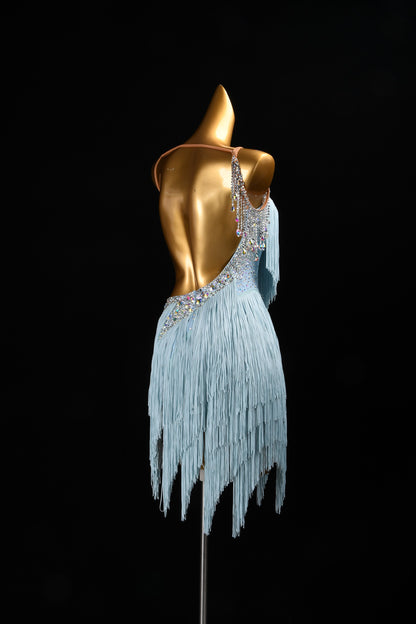 A Vision of Ice and Stardust | Latin Performance Dress | DSC_9024