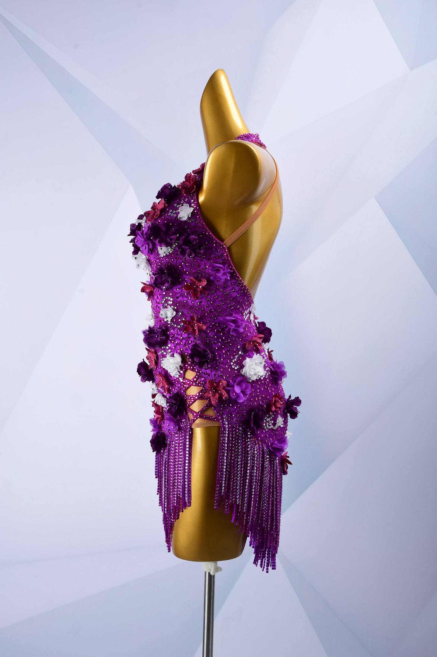 Custom Rhinestone Latin Dress