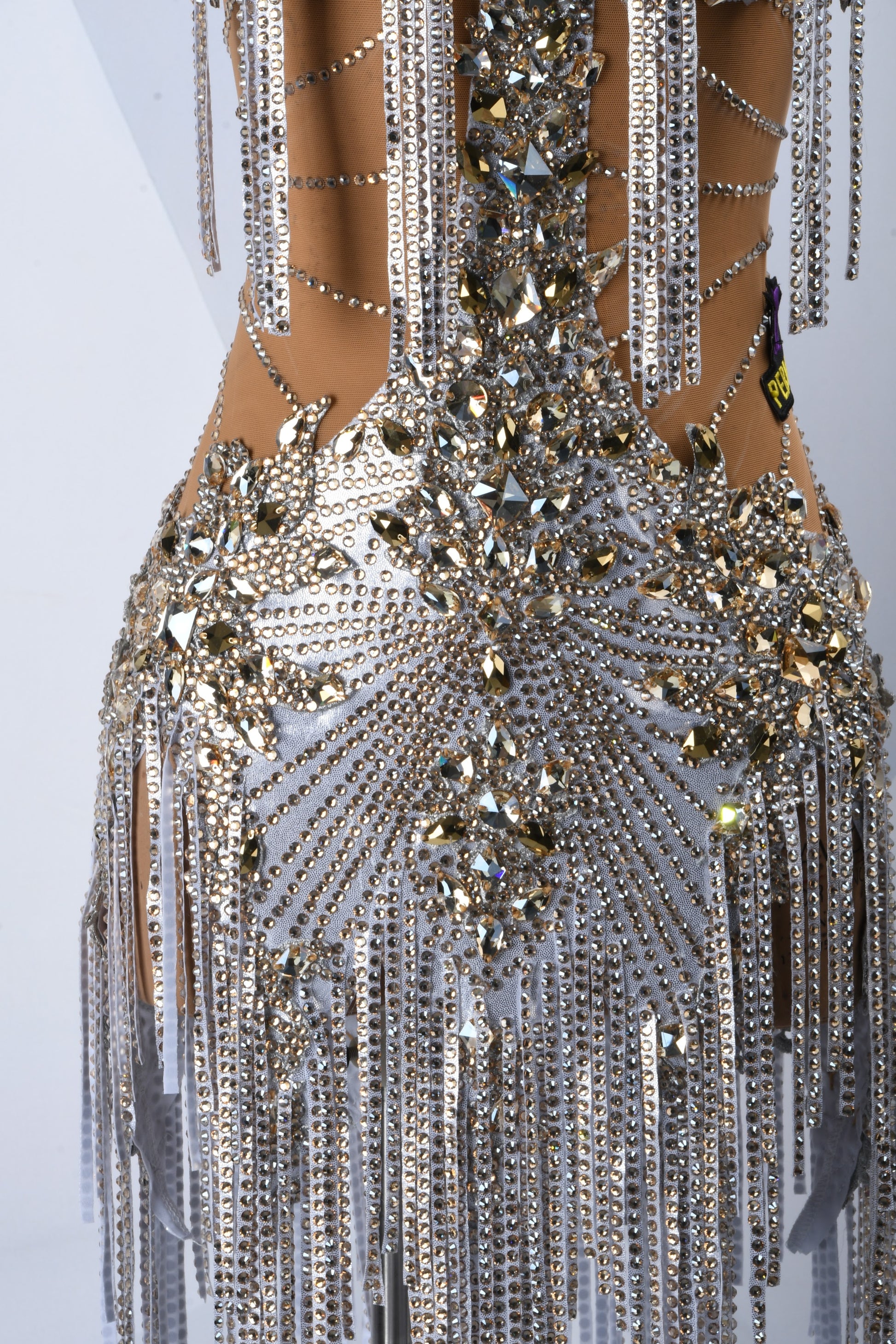 Silver Latin Dance Dress