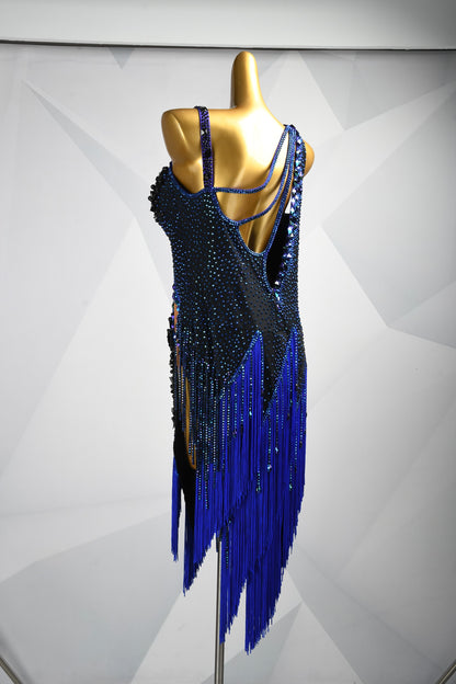 Cosmic Indigo | Custom Latin Dress | DSC_9149