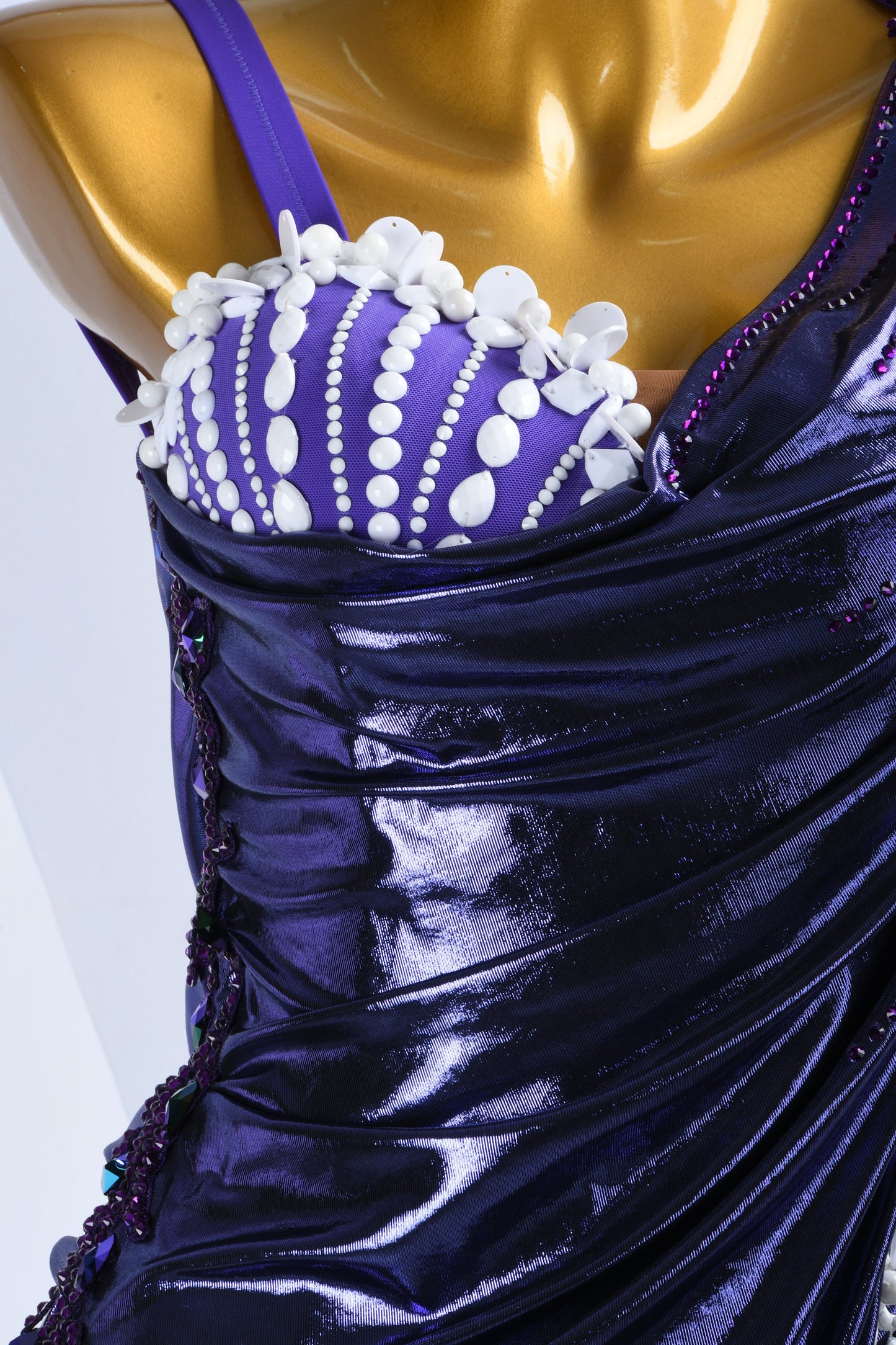 Purple Custom Made Latin Dress