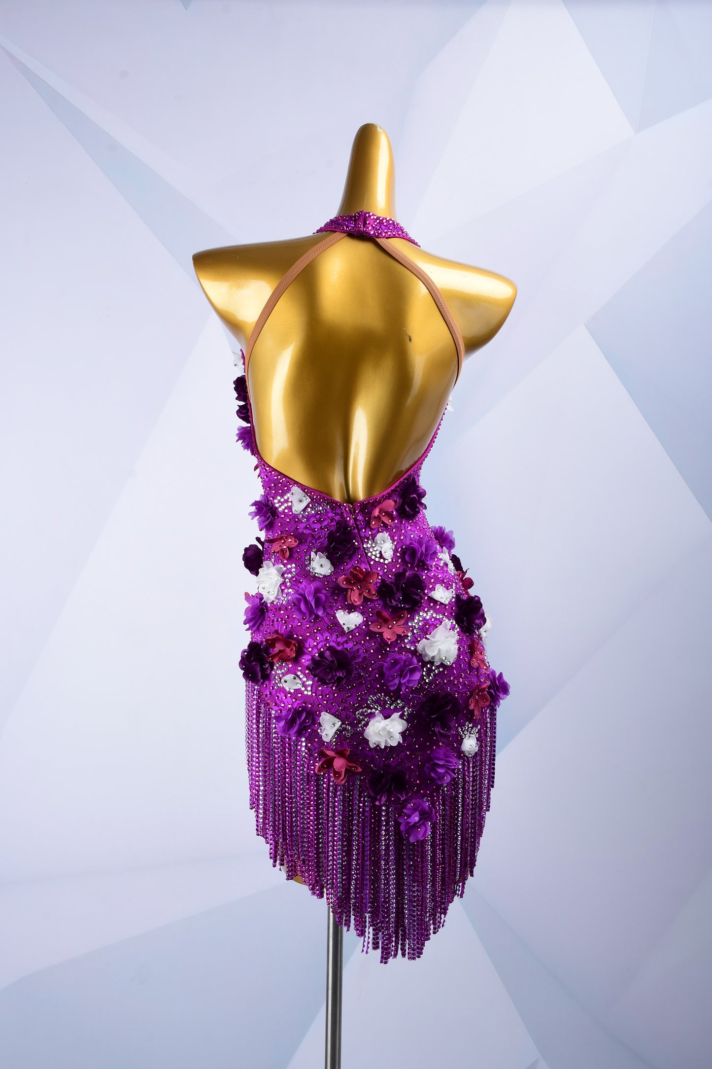 Custom Rhinestone Latin Dress