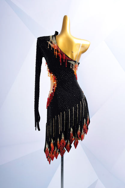 A Slow Burn in Scarlet | Latin Dress For Sale | DSC_4393