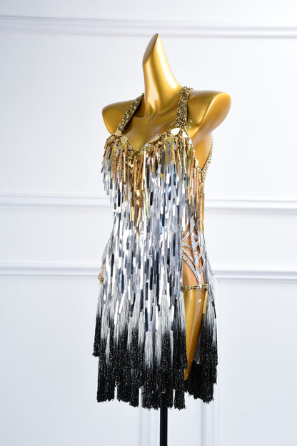 A Meteor Shower of Crystals | Latin Dance Dress | DSC_2094
