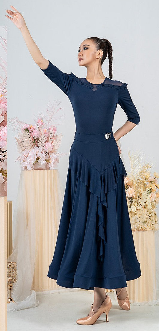 Woman Practice Ballroom Skirt