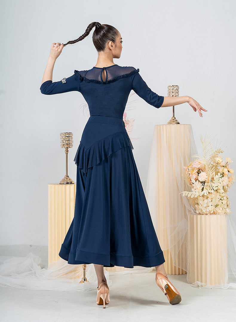 Woman Practice Ballroom Skirt