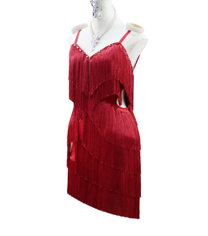 Latin Dance Dress | Custom - Made | QY48Dance Dressing