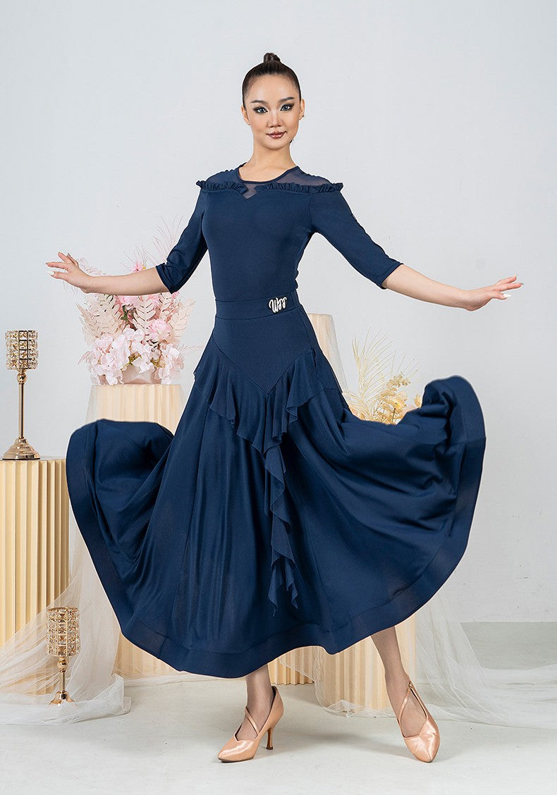 Woman Practice Ballroom Skirt
