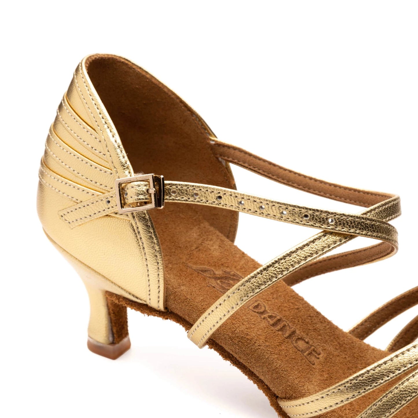 Style 2324 - Gold Leather Latin Shoes