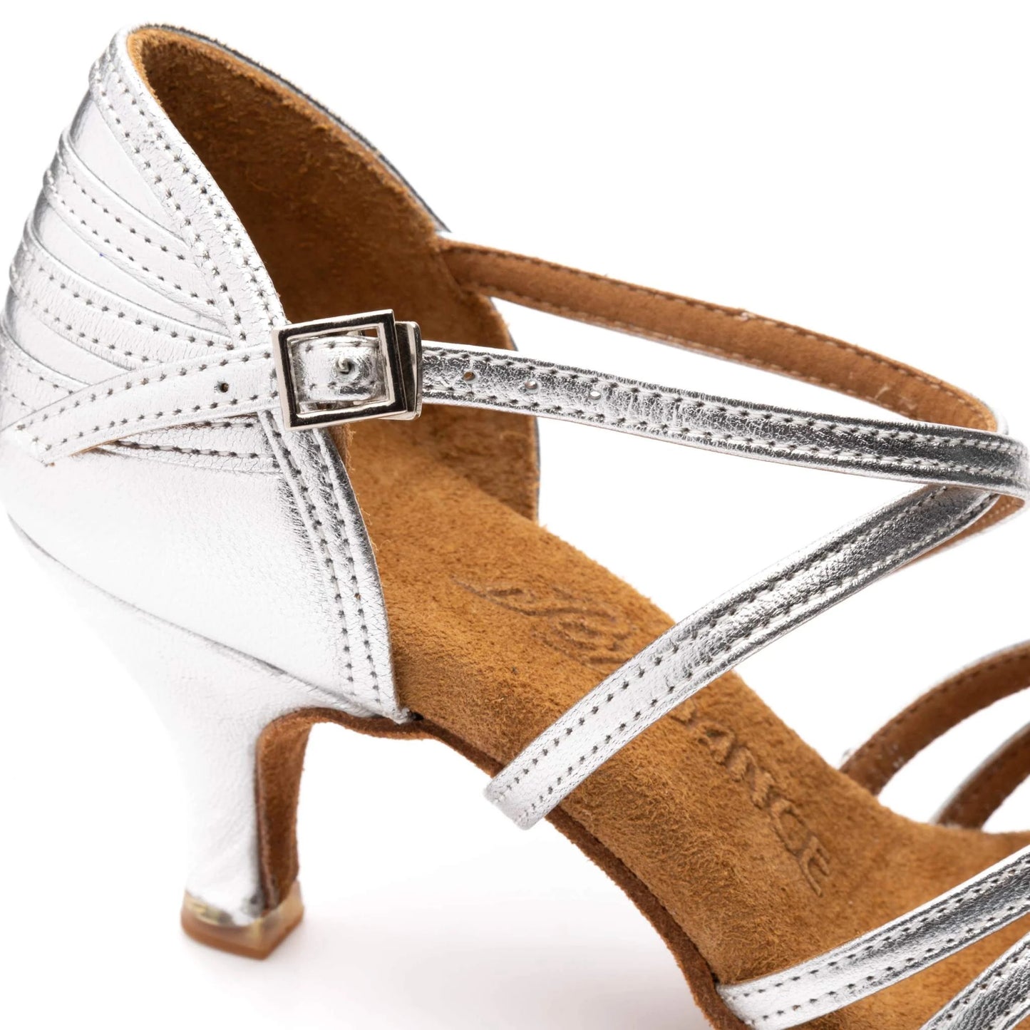 Style 2324 - Silver Leather Latin Shoes