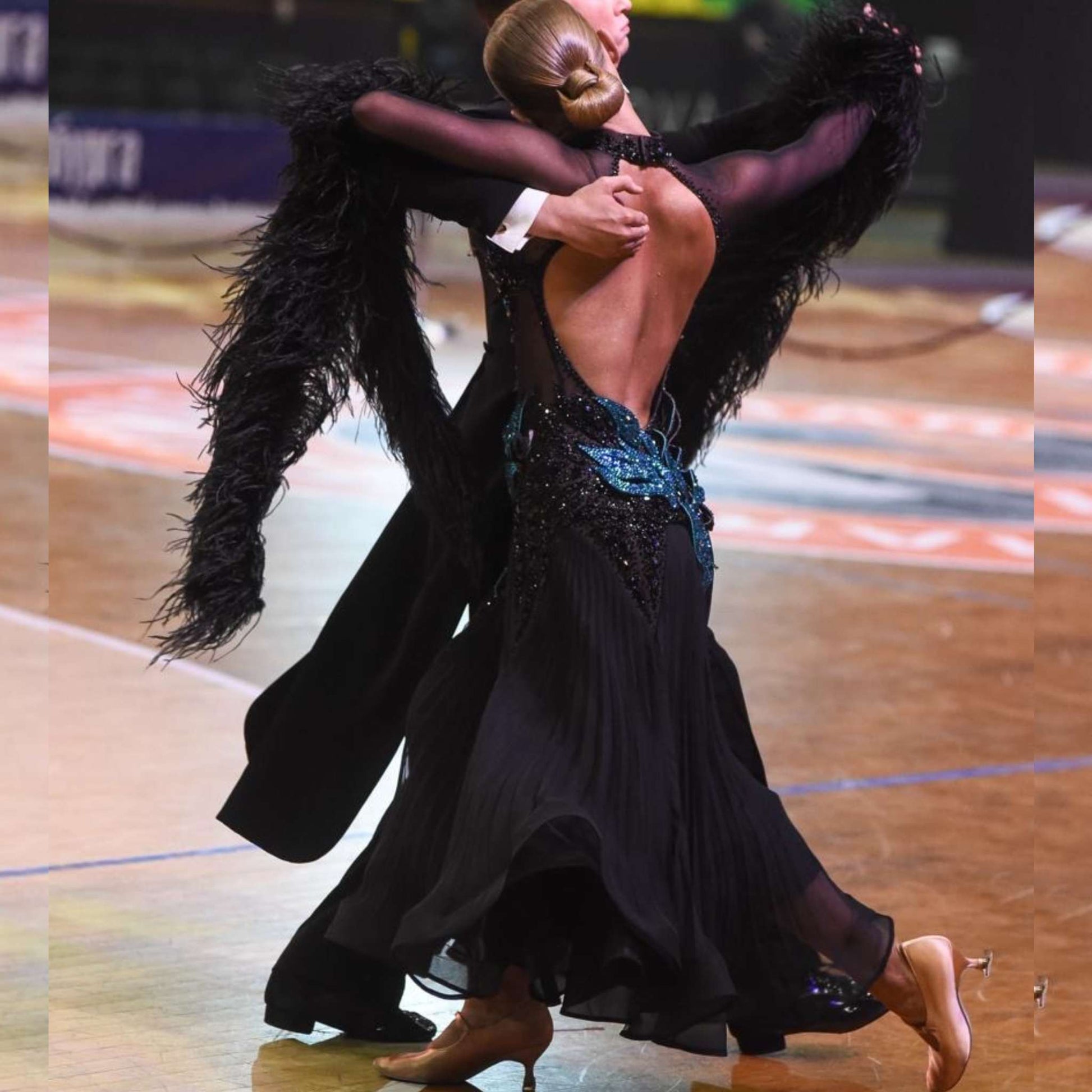 black ballroom dress Black Ballroom Standard Dress