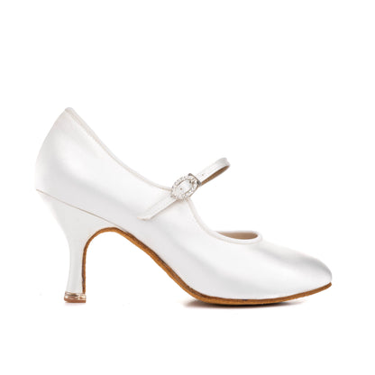 BD Style 137 | White Satin Standard Shoes