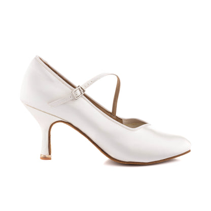 BD Style 138 | White Satin Standard Shoes