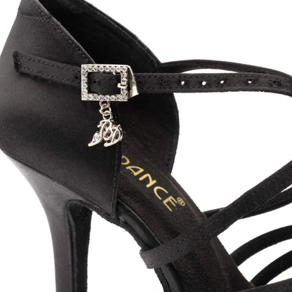 Style 216 - Black Satin Latin Shoes