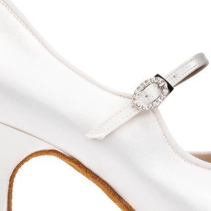BD Style 137 | White Satin Standard Shoes