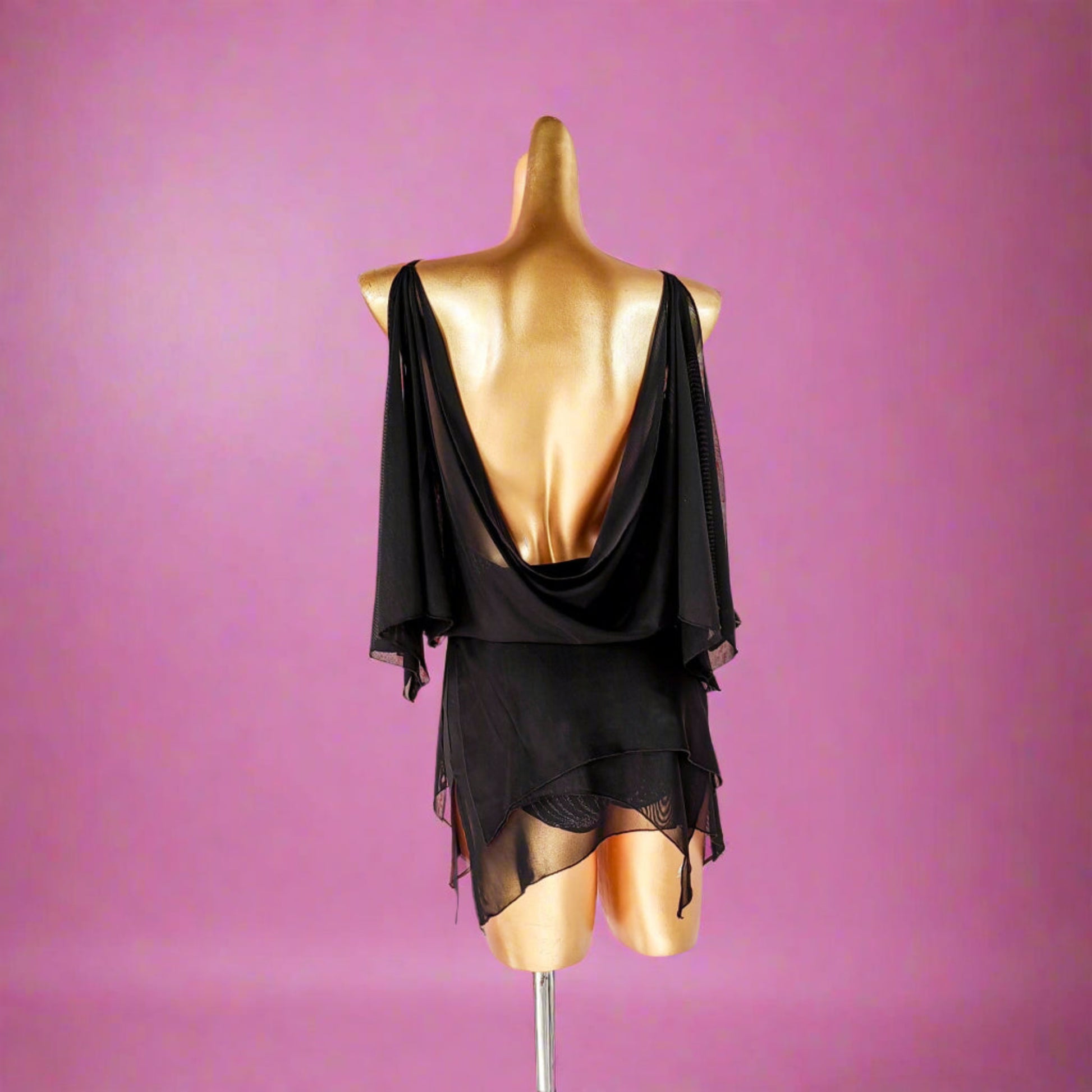 Sleek and Flowy Dress | DanceDressing | Practice Collection XL / Black Sleek and Flowy Dress | DanceDressing | Practice Collection XL / Black