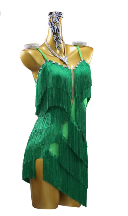 Latin Dance Dress | Custom - Made | QY48Dance Dressing