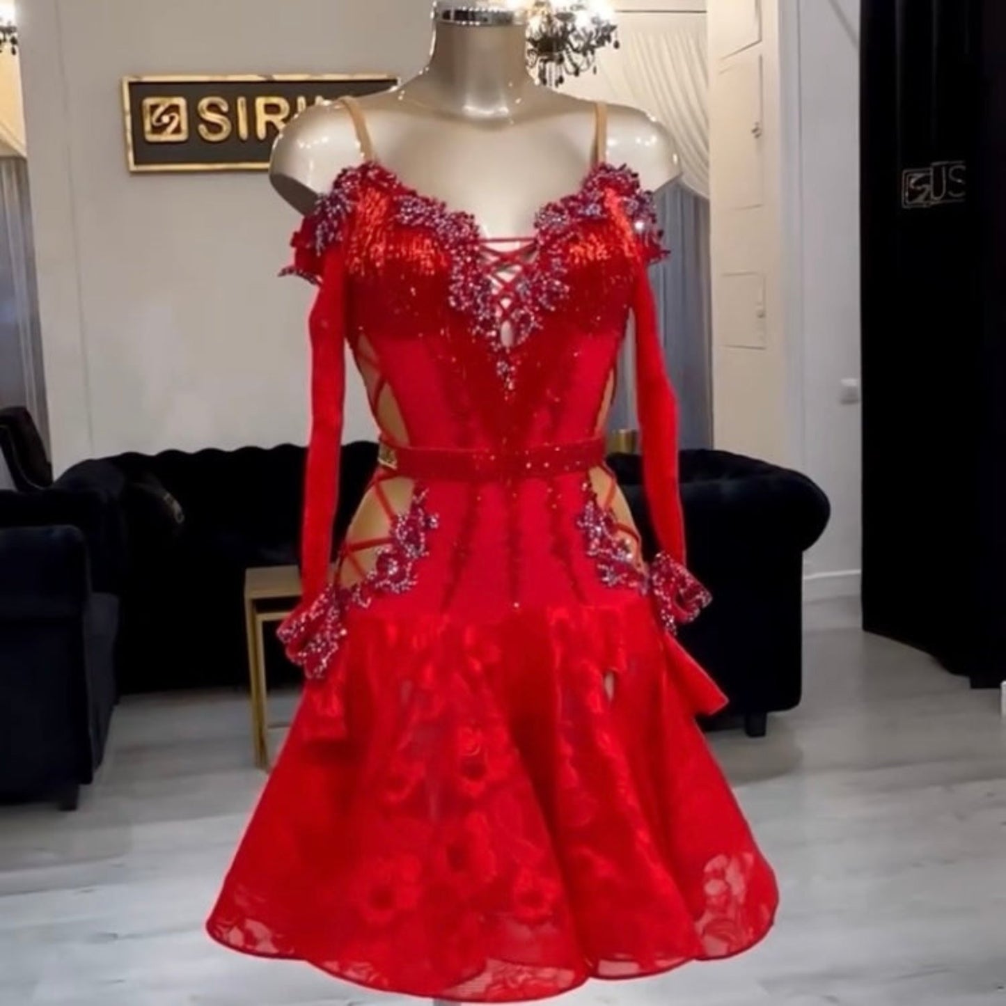 Red Sparkle Dress