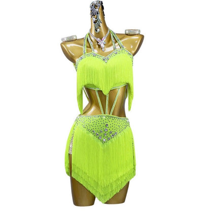 Latin Dance Dress | Custom - Made | QY26