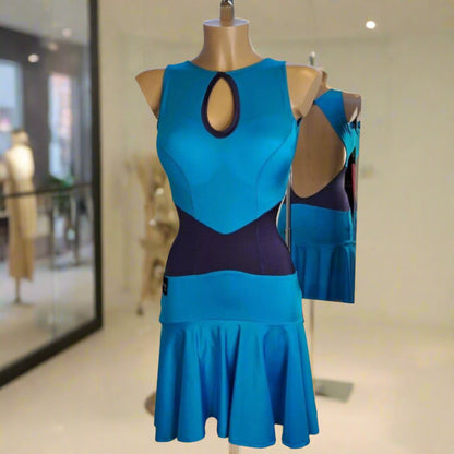 High-Quality Turquoise Dancewear Dress