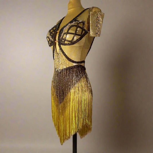 Latin Dance Dress | Rhythm Dance Dresses | Free Shipping Worldwide | tagged "color_gold" DDressing | The Dance Dressing Shop Latin Dance Dress | Rhythm Dance Dresses | Free Shipping Worldwide | tagged "color_gold" DDressing | The Dance Dressing Shop