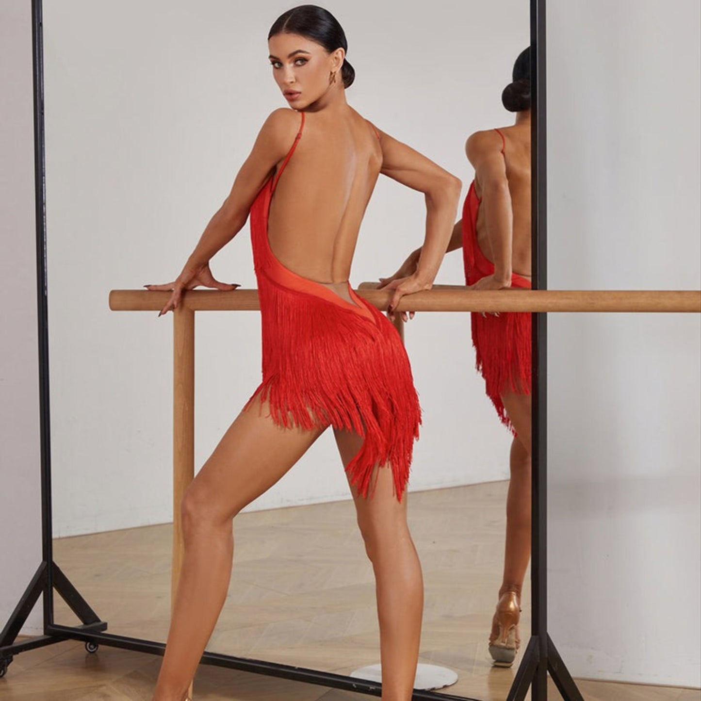 Vibrant Fringe Dress | Green / Red / Blue / Black | 2420