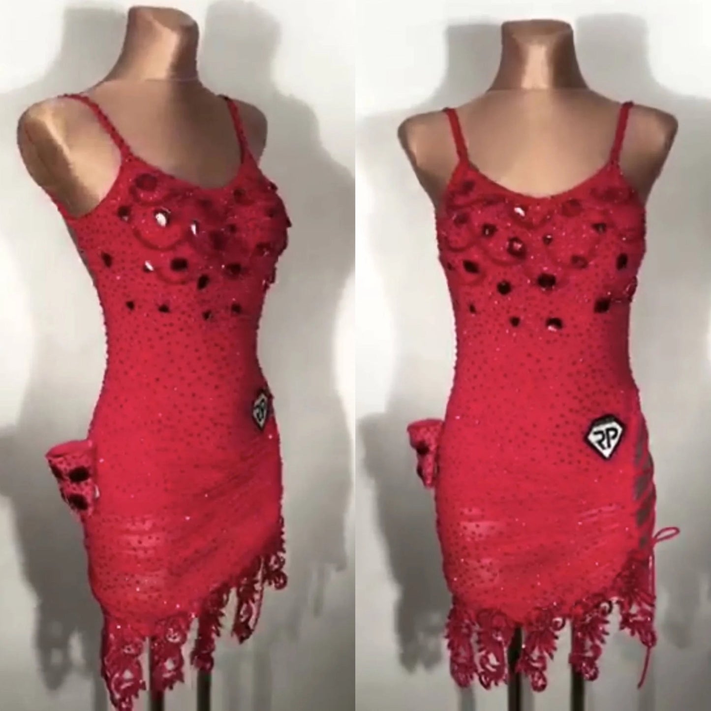 Elegant Red Latin RP Dress