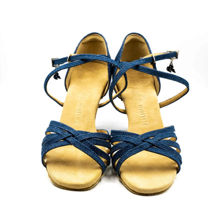 Style 216 - Denim Blue Latin Shoes