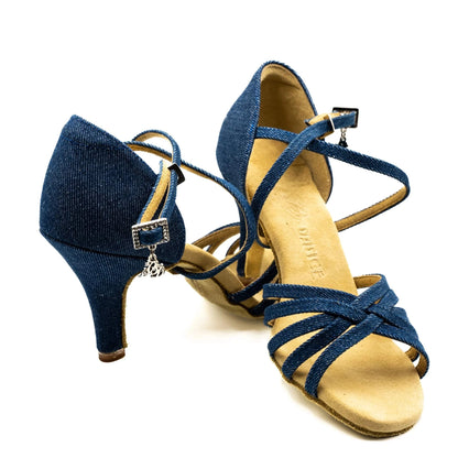 Style 216 - Denim Blue Latin Shoes