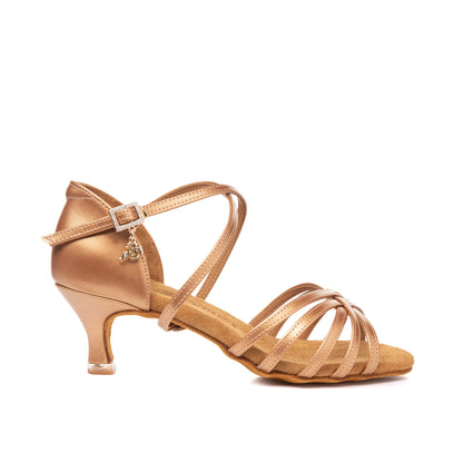 BD Style 216 | Tan Leather Latin Shoes