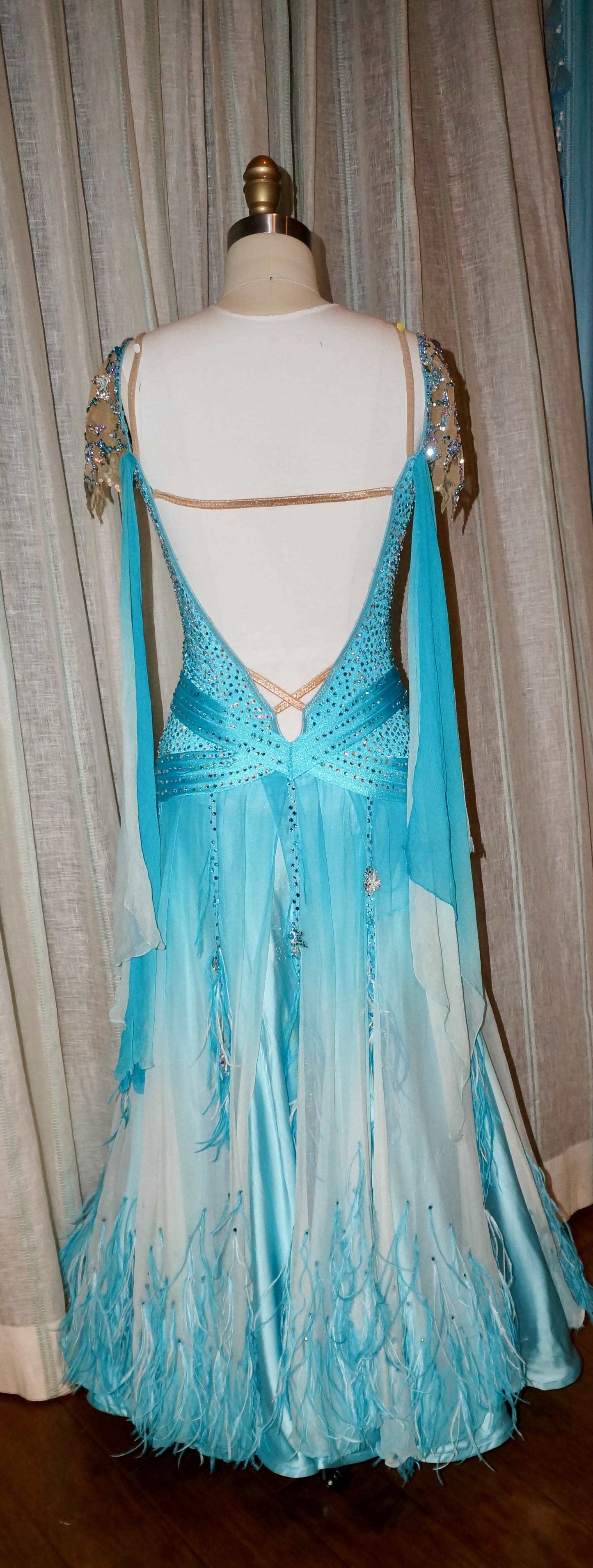 Aqua Blue Smooth Dress