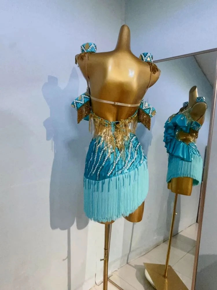 Chasing Stardust | Latin Dress For Girls | DC238