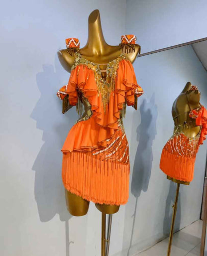 Chasing Stardust | Latin Dress For Girls | DC238