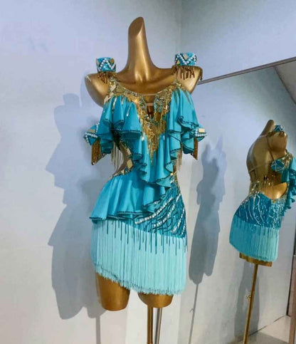 Chasing Stardust | Latin Dress For Girls | DC238