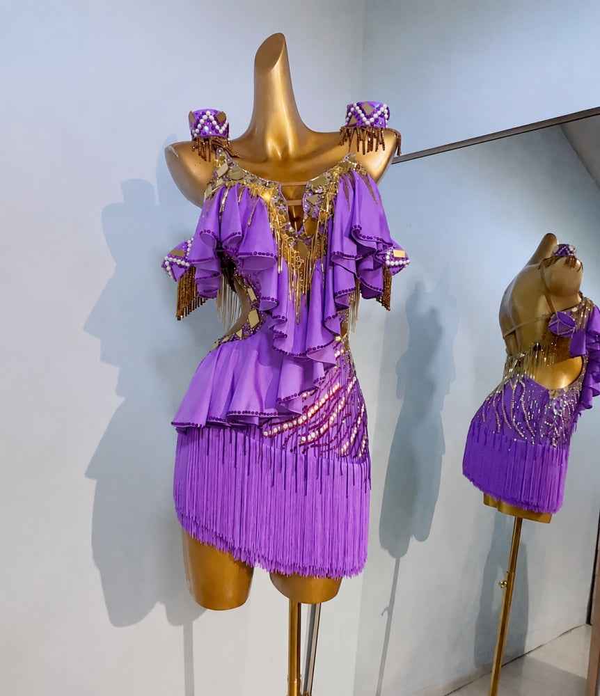 Chasing Stardust | Latin Dress For Girls | DC238