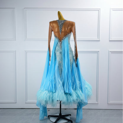 Ballroom Dress With Sleeves