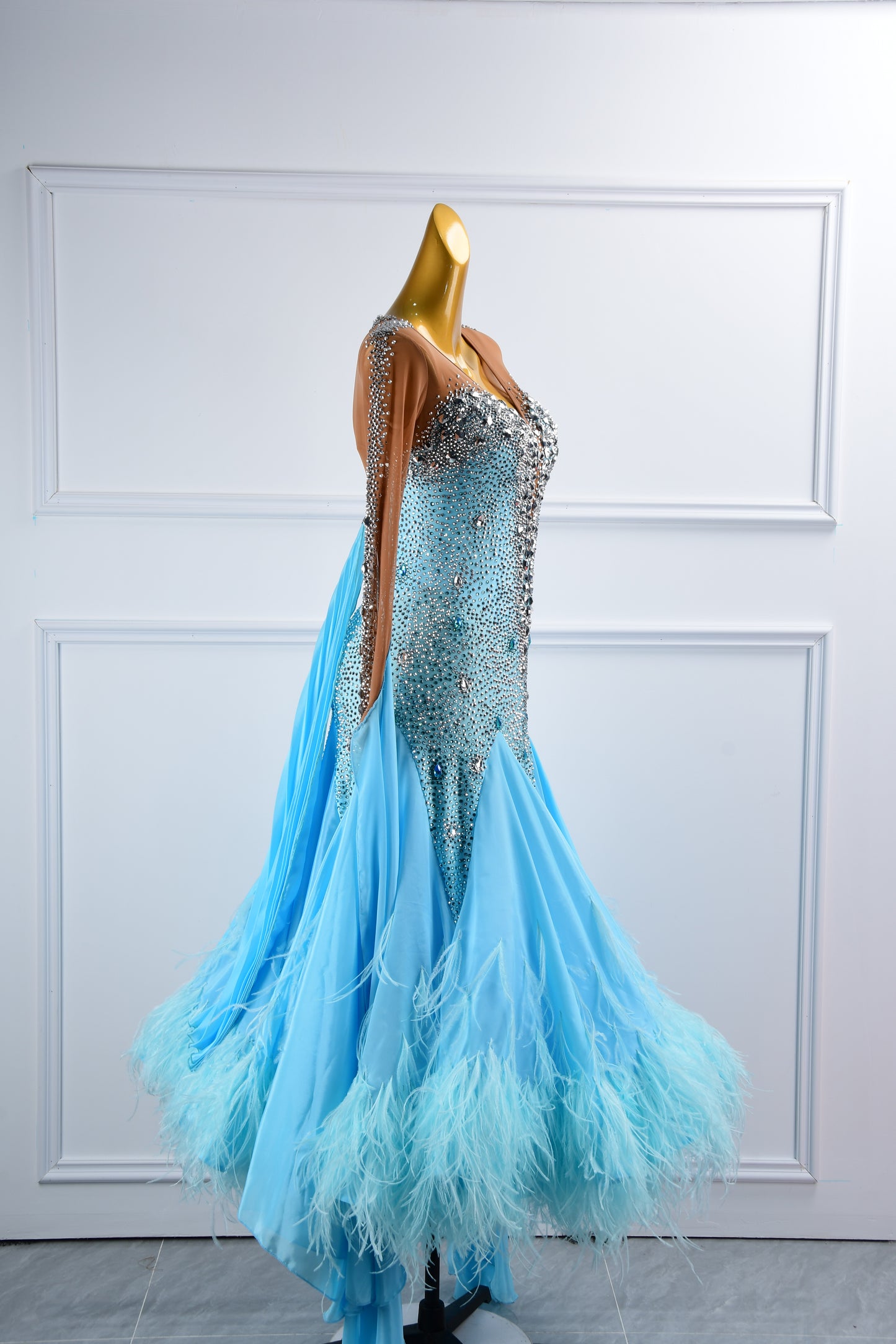 Ballroom Dress With Sleeves