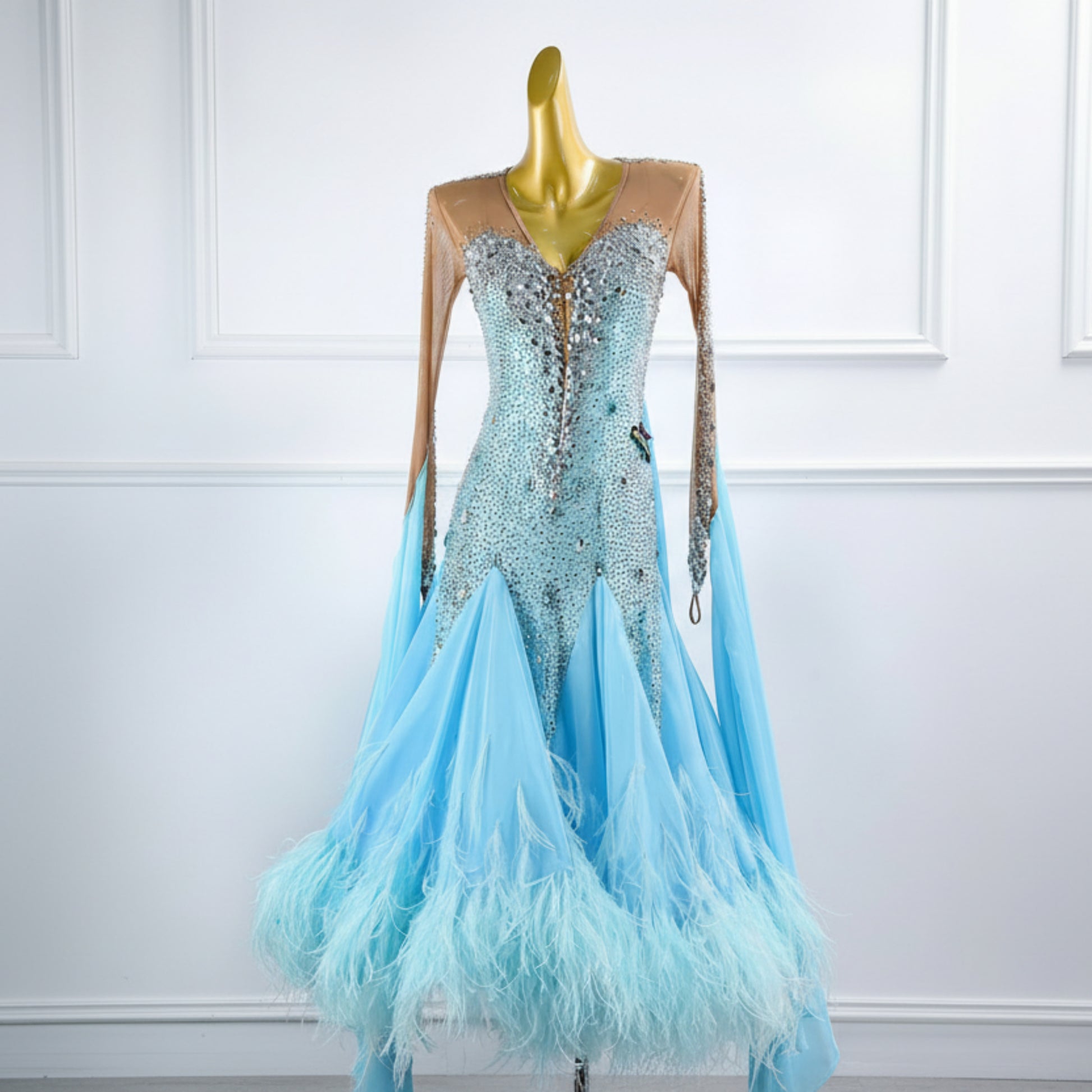 Ballroom Dress With Sleeves