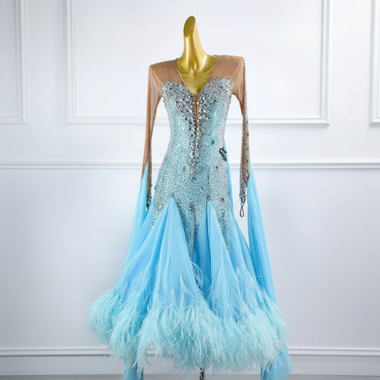 Ballroom Dress With Sleeves