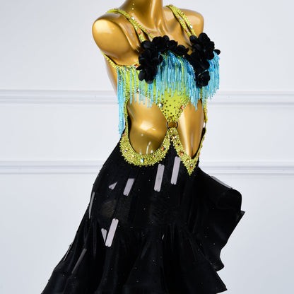 Dancing in Neon Dress