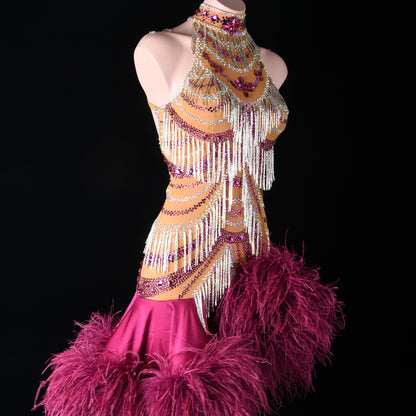 Feathered Flair Dress