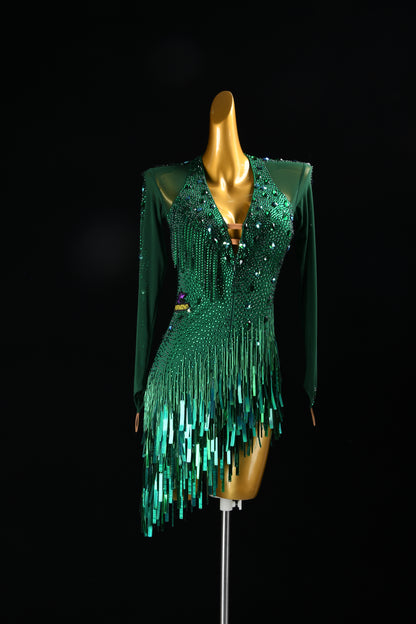 Green Latin Dress