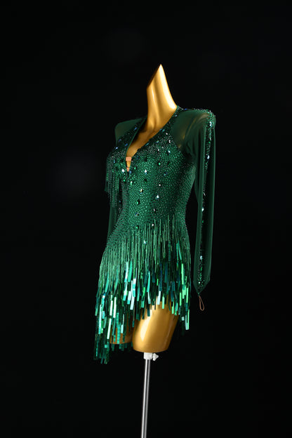 Green Latin Dress