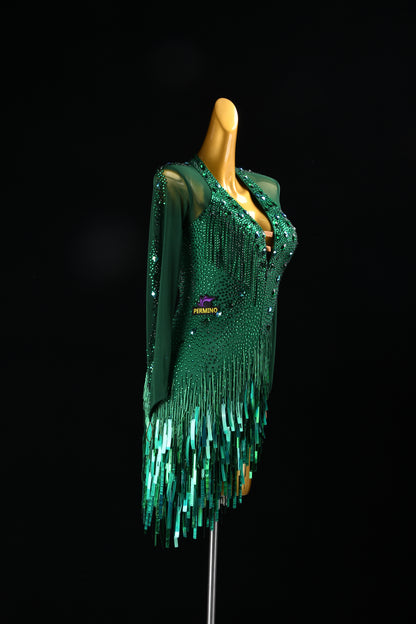 Green Latin Dress