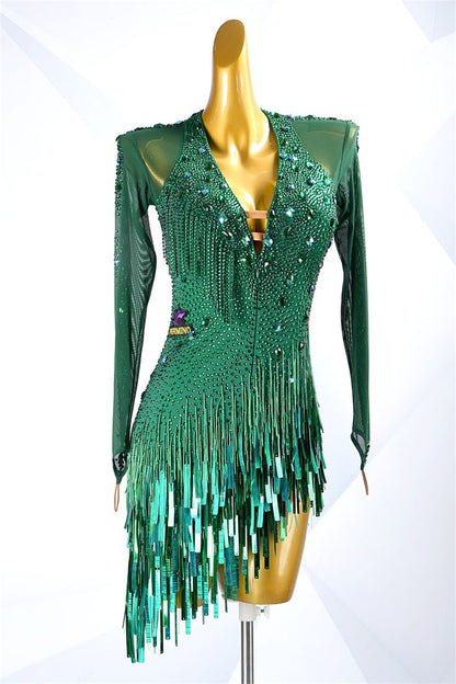Green Latin Dress