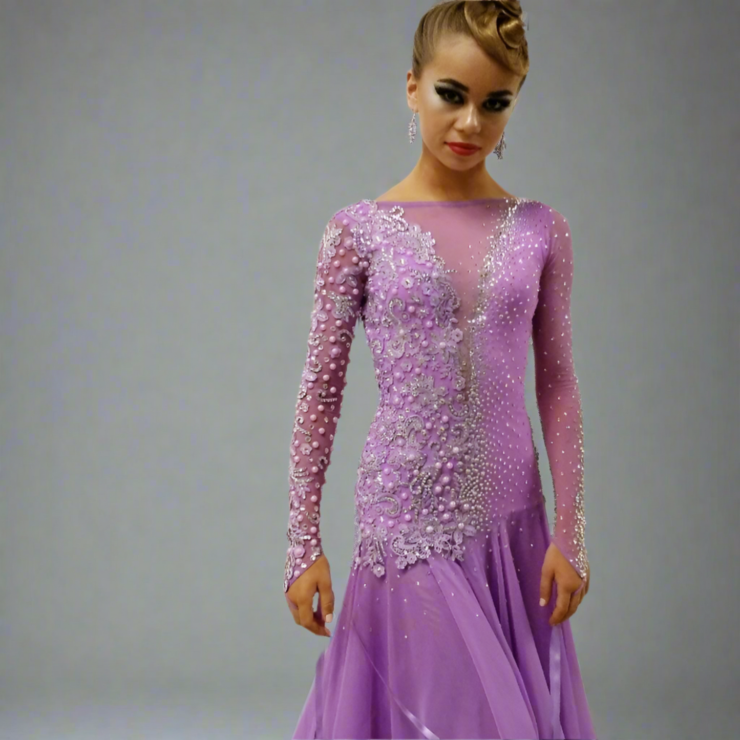 Enchanting Lilac Ballroom Dress