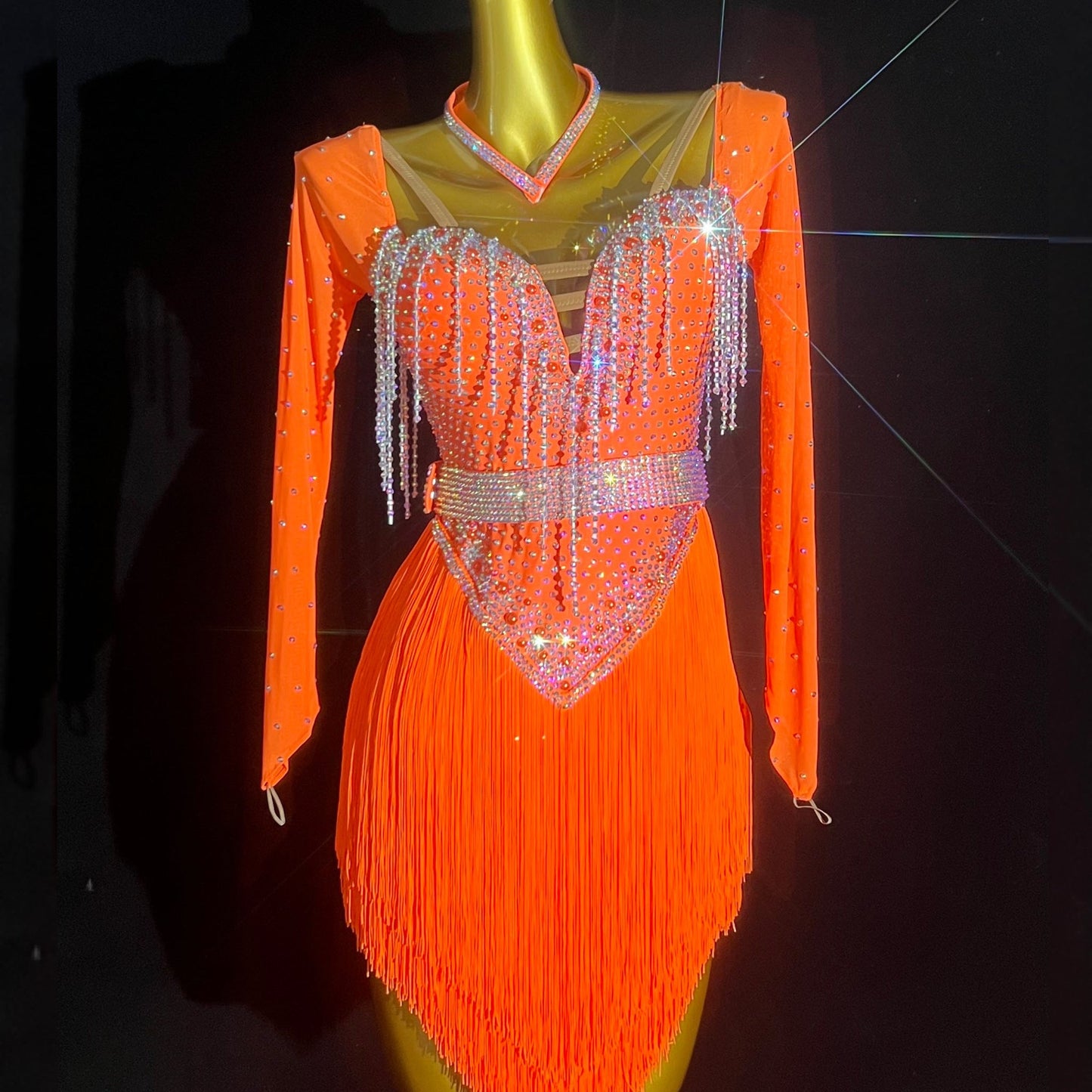 Vibrant Sunset Dance Dress